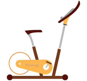 Wooden Exercise Bike